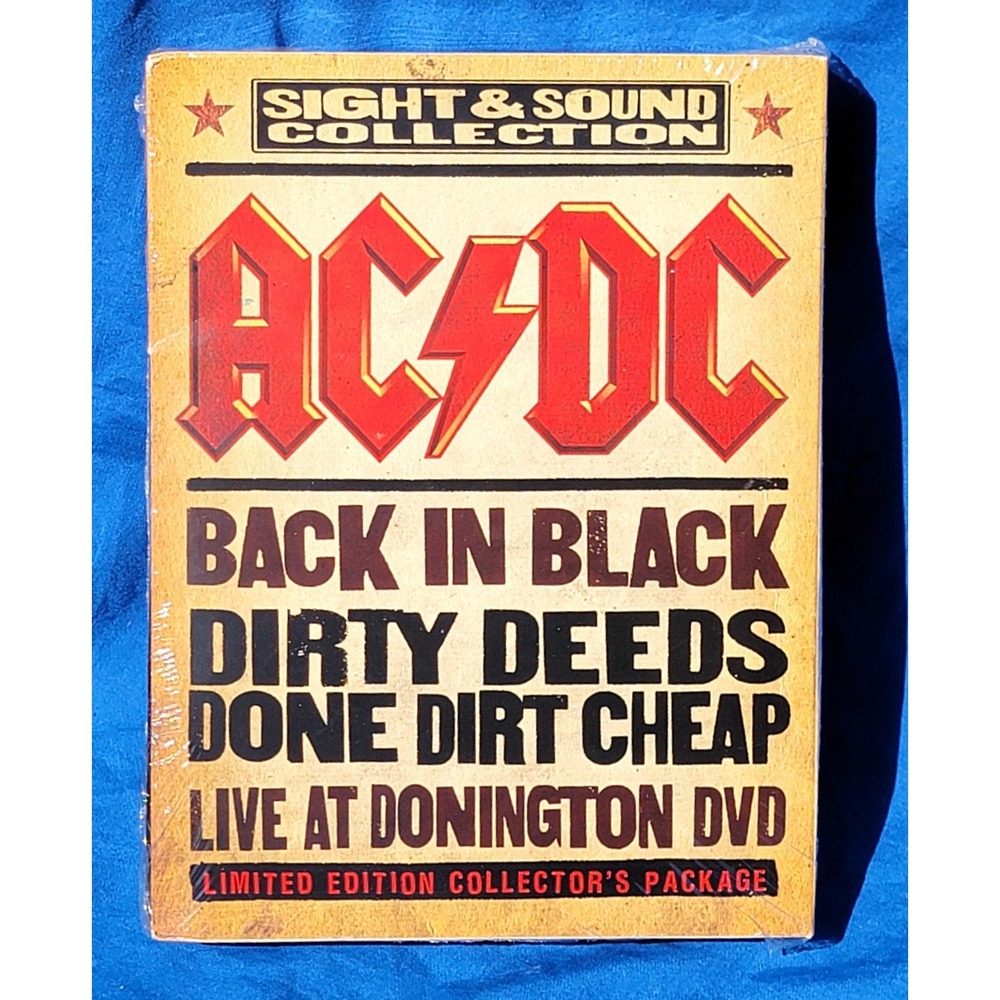 AC/DC Limited Edition Collector's Package 2 CDs Live at Donington DVD Rock Metal